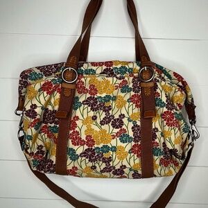 Fossil Travel Bag Floral Design